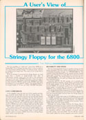 A User's View of Stringy Floppy for the 6800